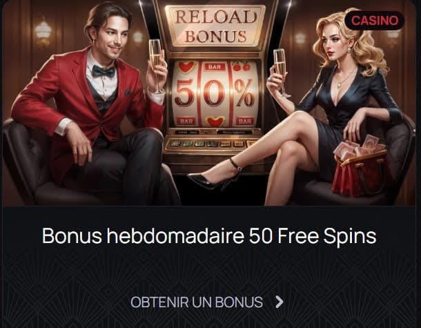 Casinova Casino bonus hebdomadaire